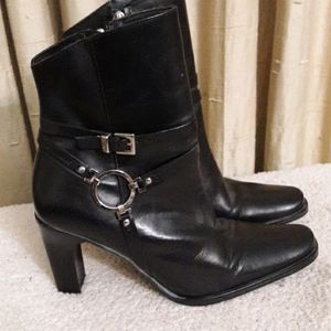 Harley Davidson Black Leather Boots Sz 7